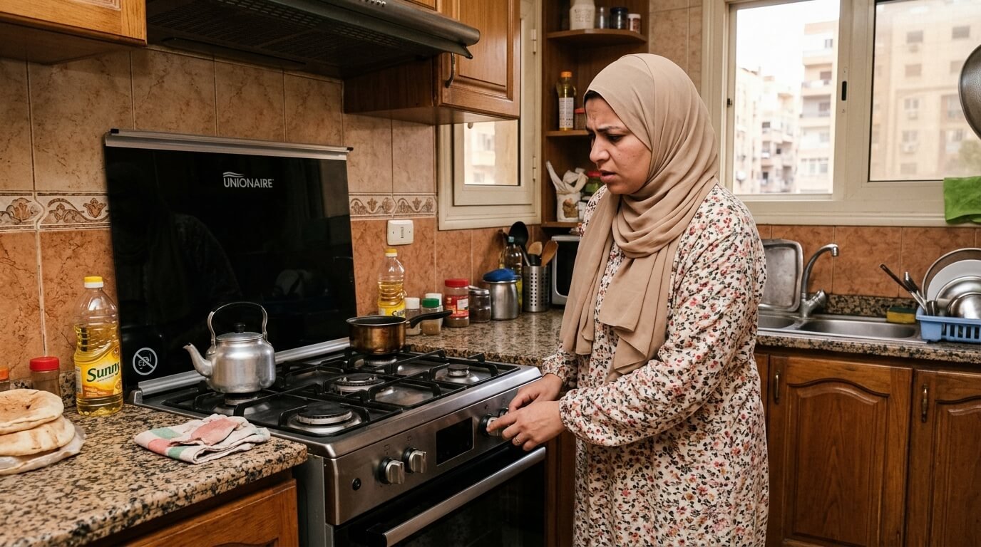 فرن بوتاجاز يونيون اير لا يعمل