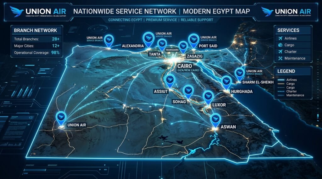 فروع صيانة يونيون في مصر