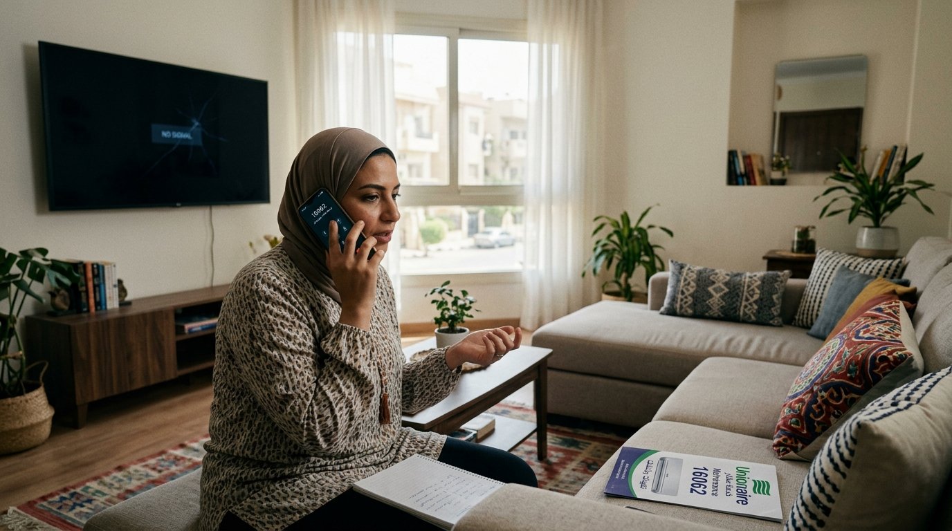 طلب صيانة شاشة يونيون اير عبر الخط الساخن