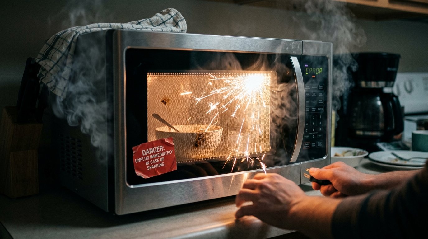 لماذا يفصل ميكروويف يونيون إير الكهرباء عند التشغيل؟؟