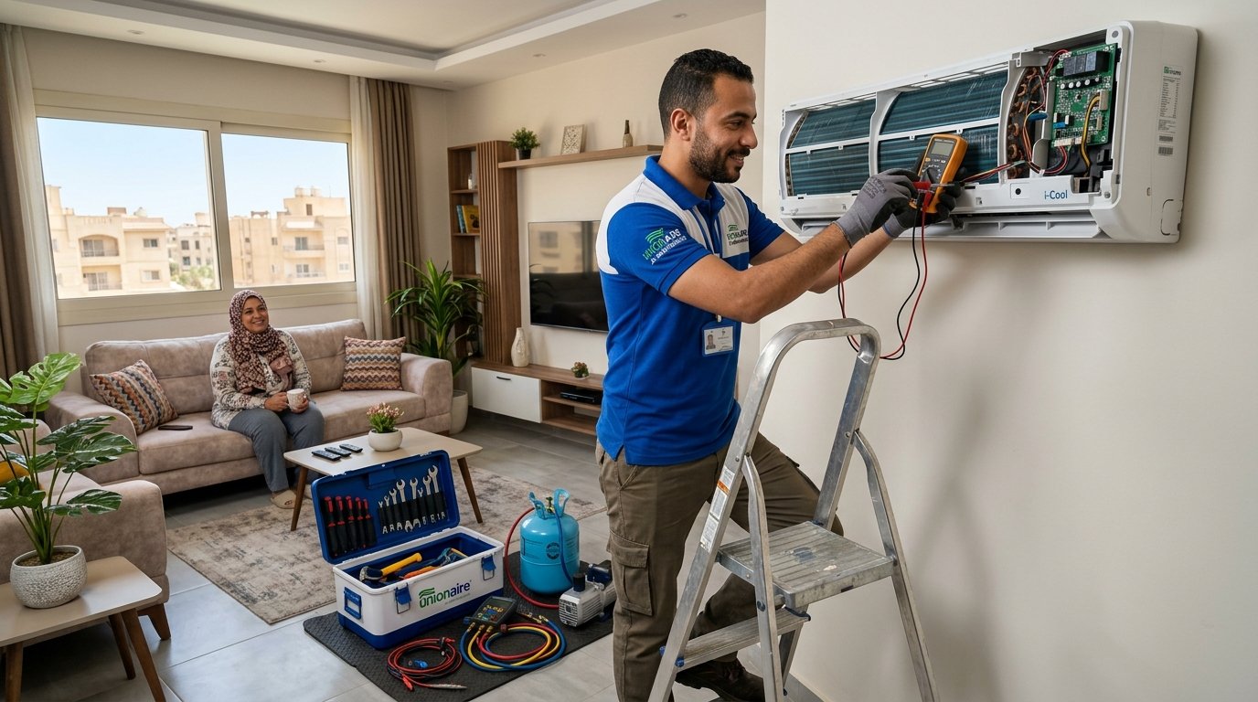 تنظيف فلاتر تكييف يونيون اير وأهميته في التبريد؟