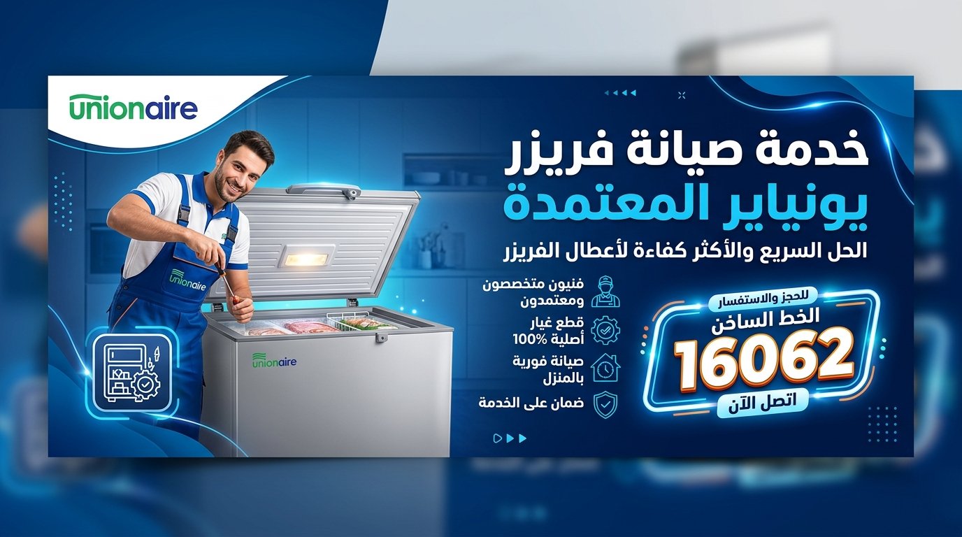 تسريب المياه من ديب فريزر يونيون اير وكيف تتعامل معه