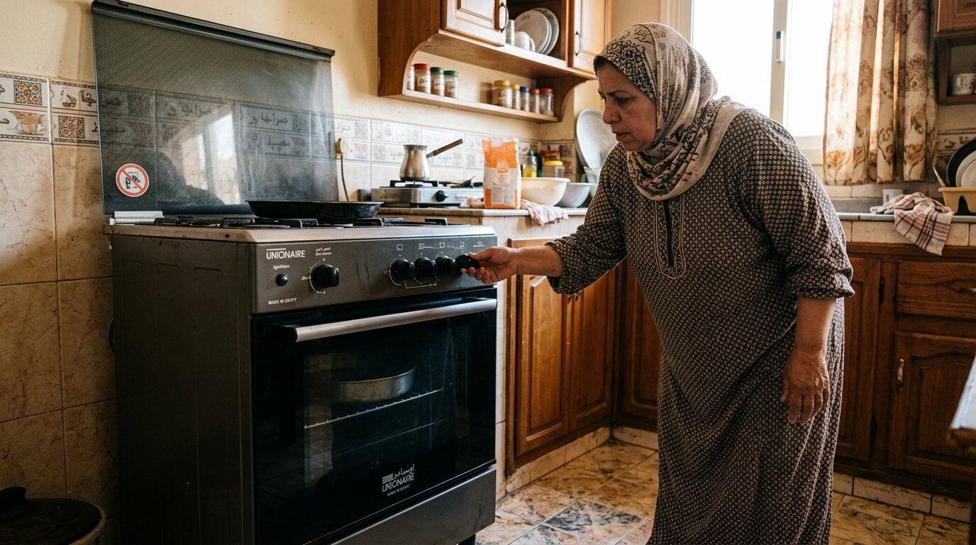 فرن بوتاجاز يونيون اير لا يسخن
